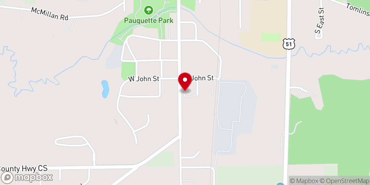Map showing location of St Thomas Roman Catholic Church