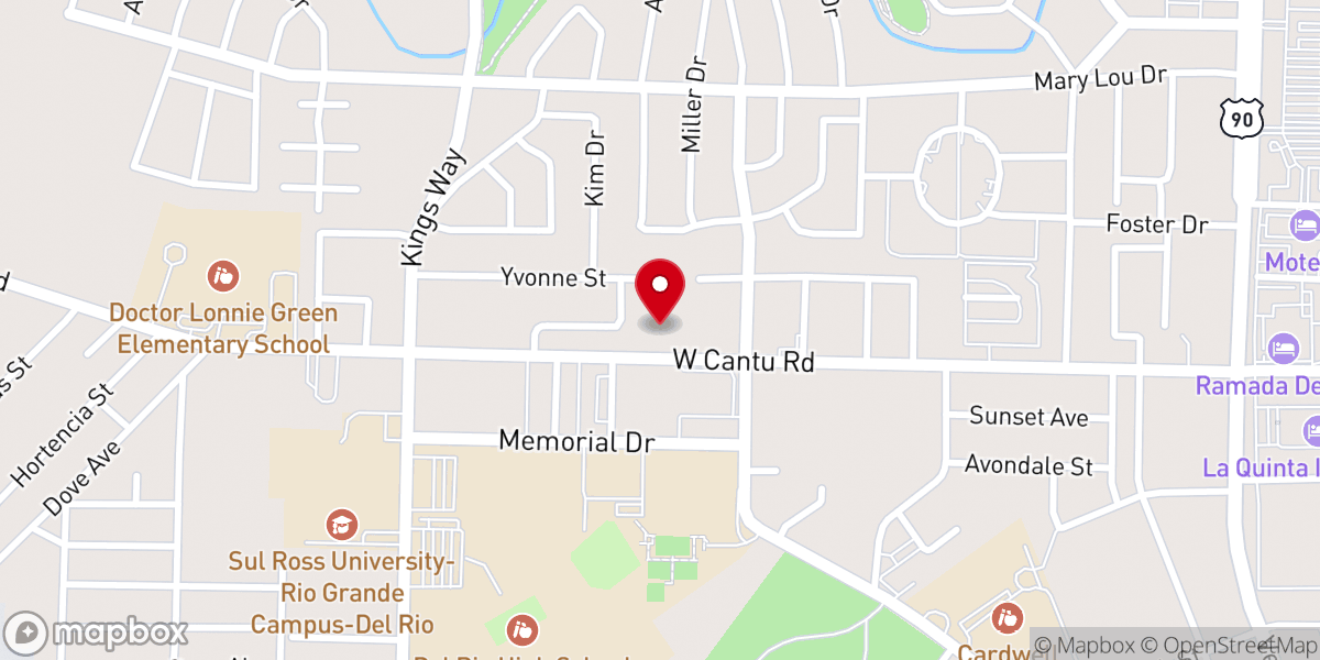 Map showing location of Liberty Missionary Baptist Church