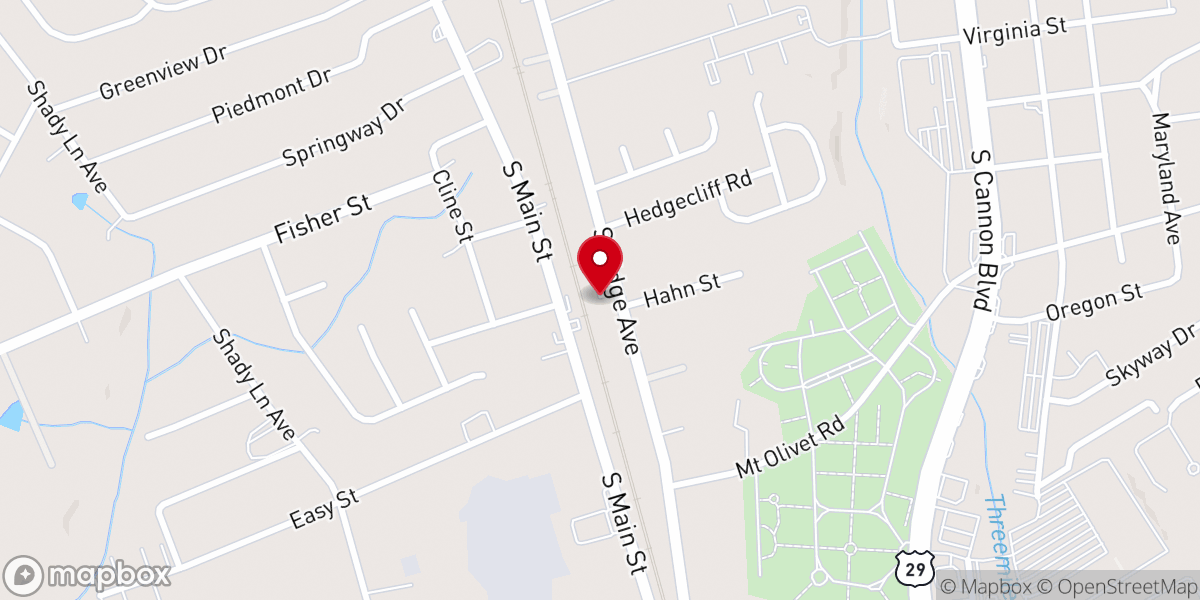 Map showing location of Calvary Tabernacle United Pentecostal Church