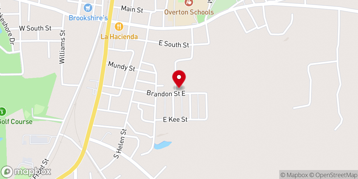 Map showing location of Assembly of God Church
