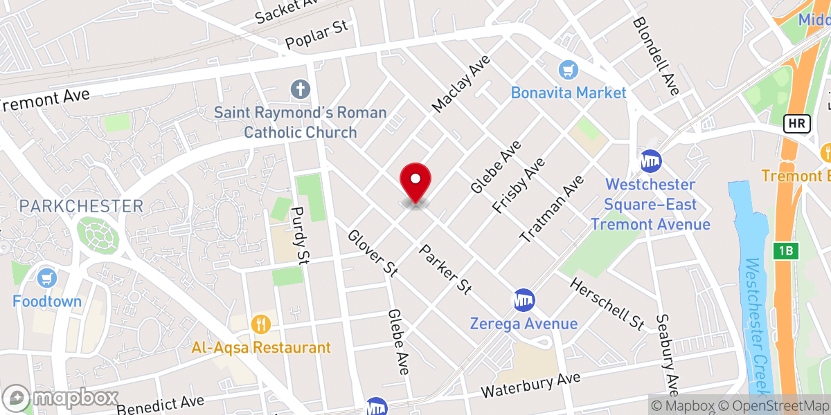 Map showing location of Good News Baptist Church