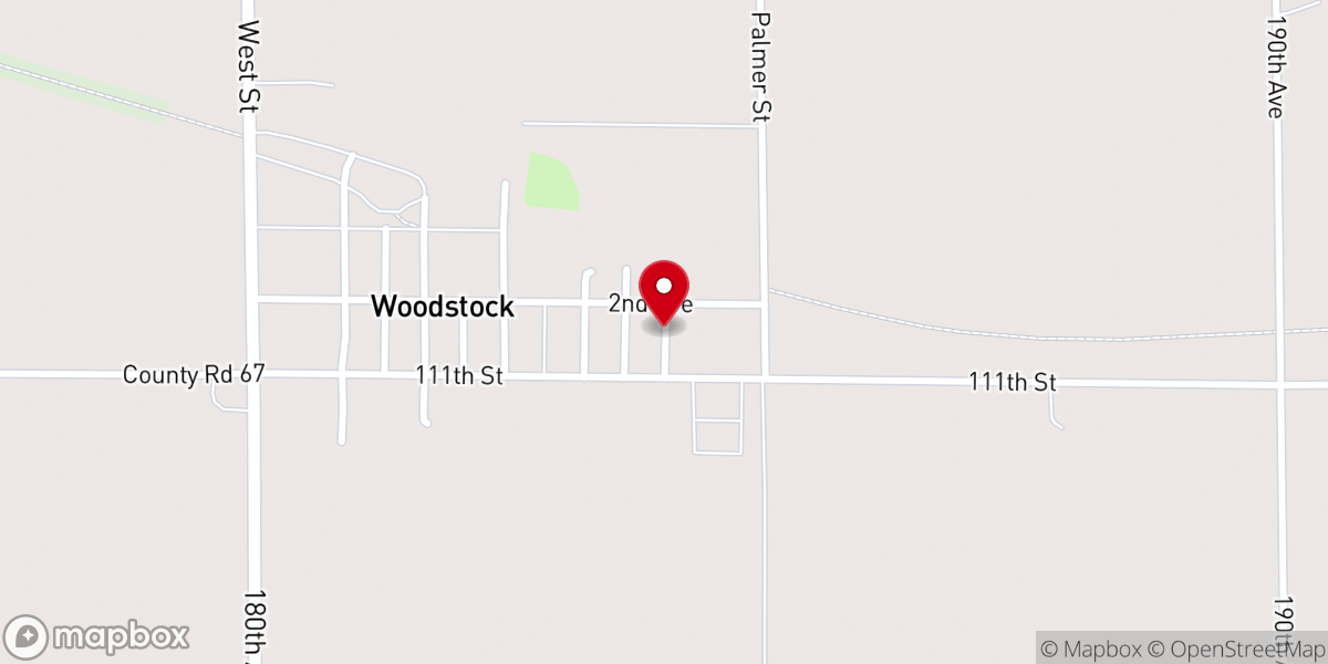 Map showing location of St Martin Catholic Church