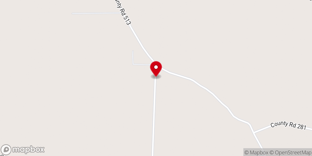 Map showing location of Plesant Grove Church