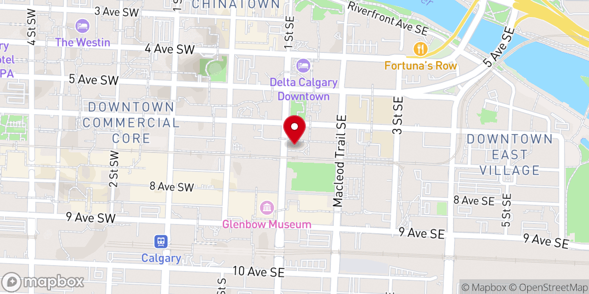 Map showing location of The Cathedral Church of the Redeemer