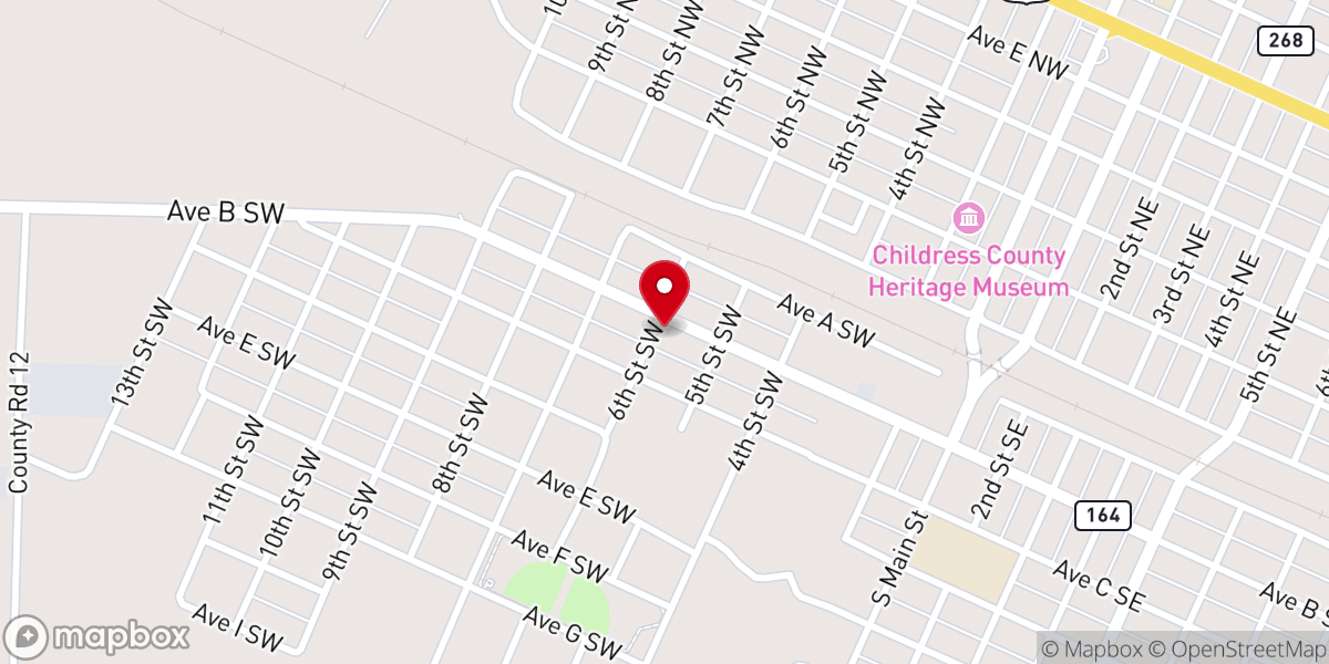 Map showing location of Holy Angels Catholic Church