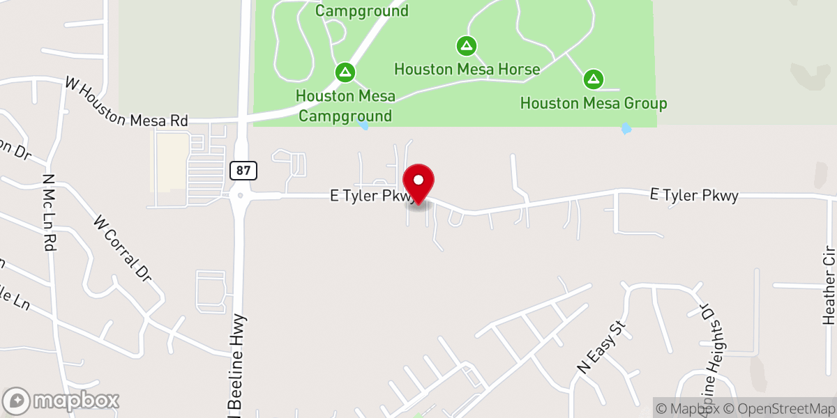 Map showing location of Church of Christ