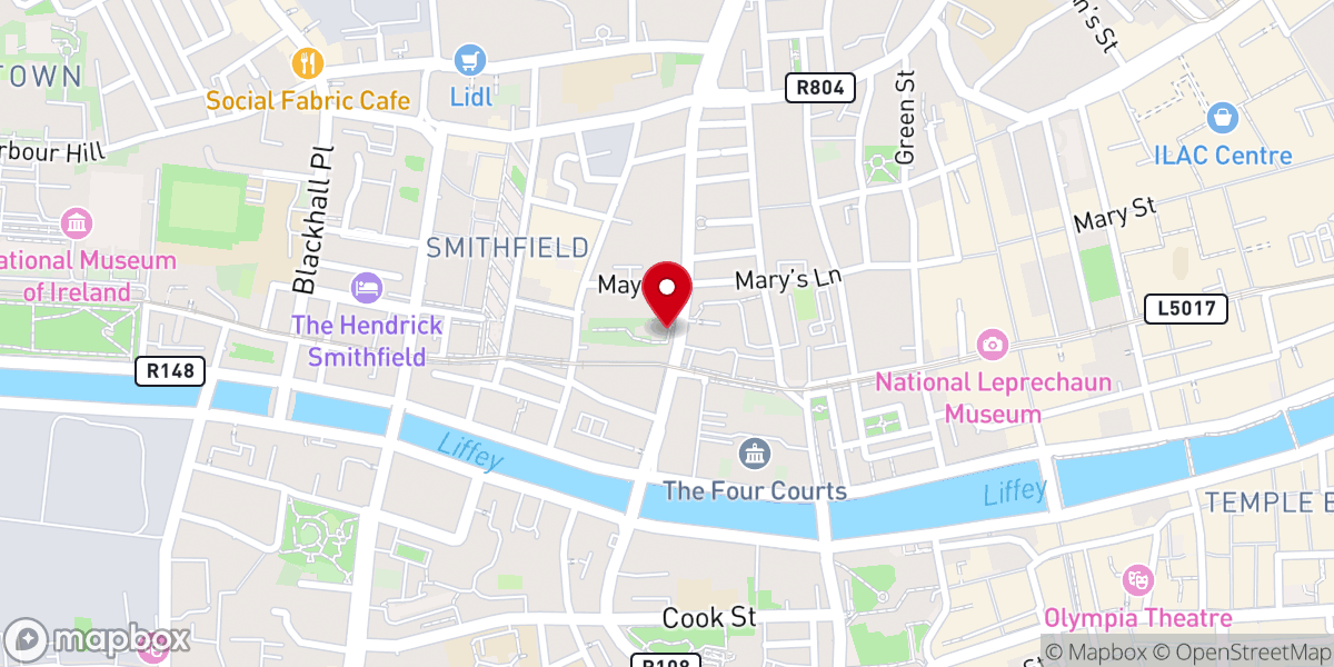 Map showing location of Cathedral Group Dublin