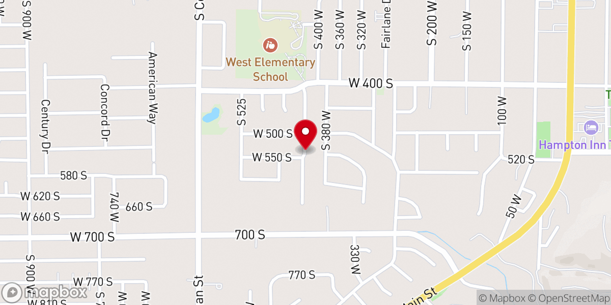 Map showing location of Jesucristo Es El Señor ccjees Utah