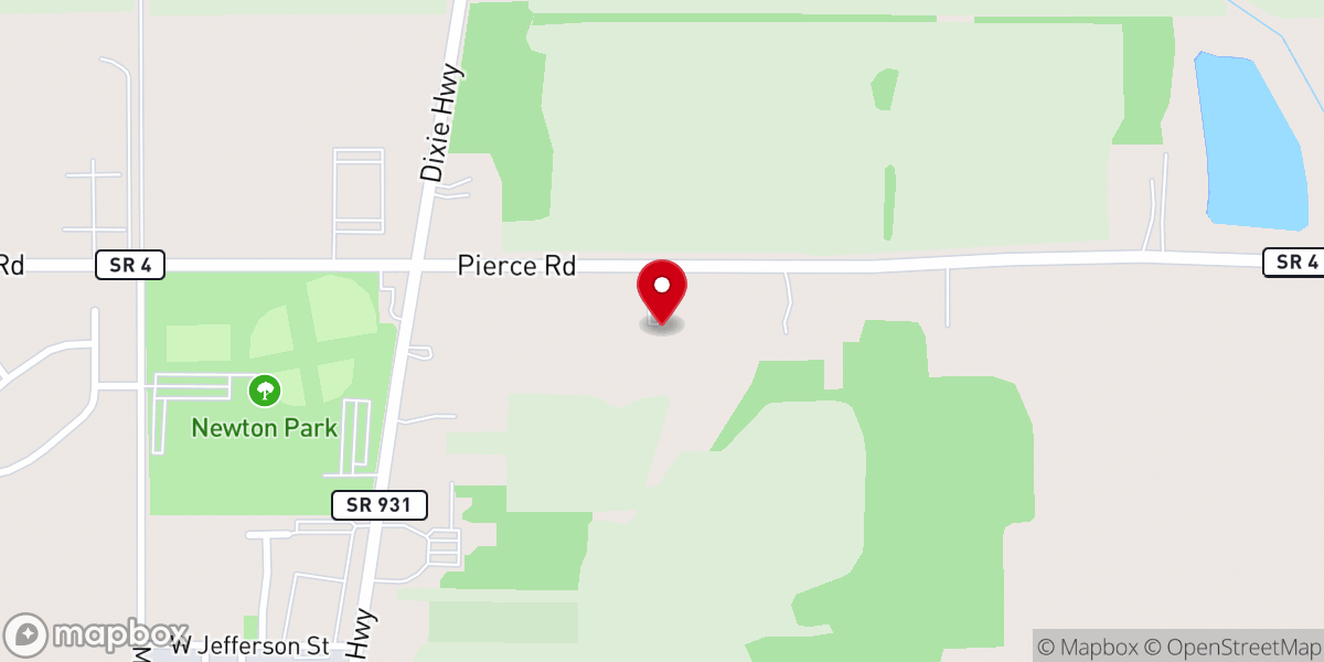 Map showing location of Faith Christian Chapel