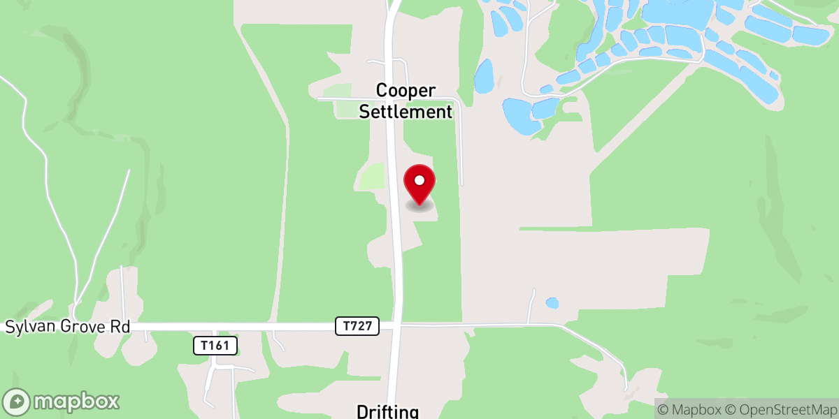 Map showing location of St Severin Parish Center