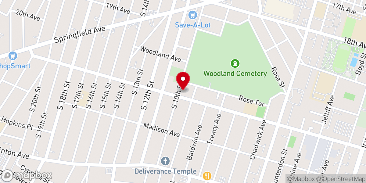 Map showing location of RCCG Dominion Hope of Glory Newark, NJ (Redeemed Christian Church of God)