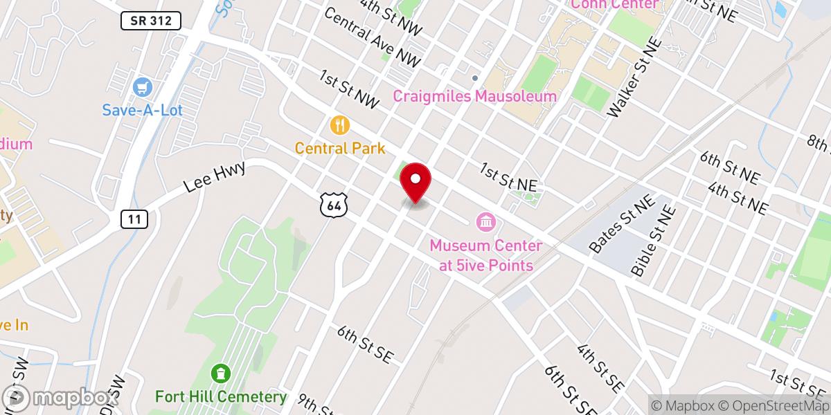 Map showing location of New Life Bible Church