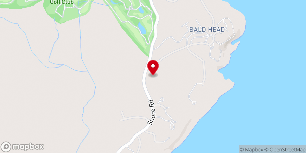Map showing location of St. Peter's by the Sea Episcopal Chapel