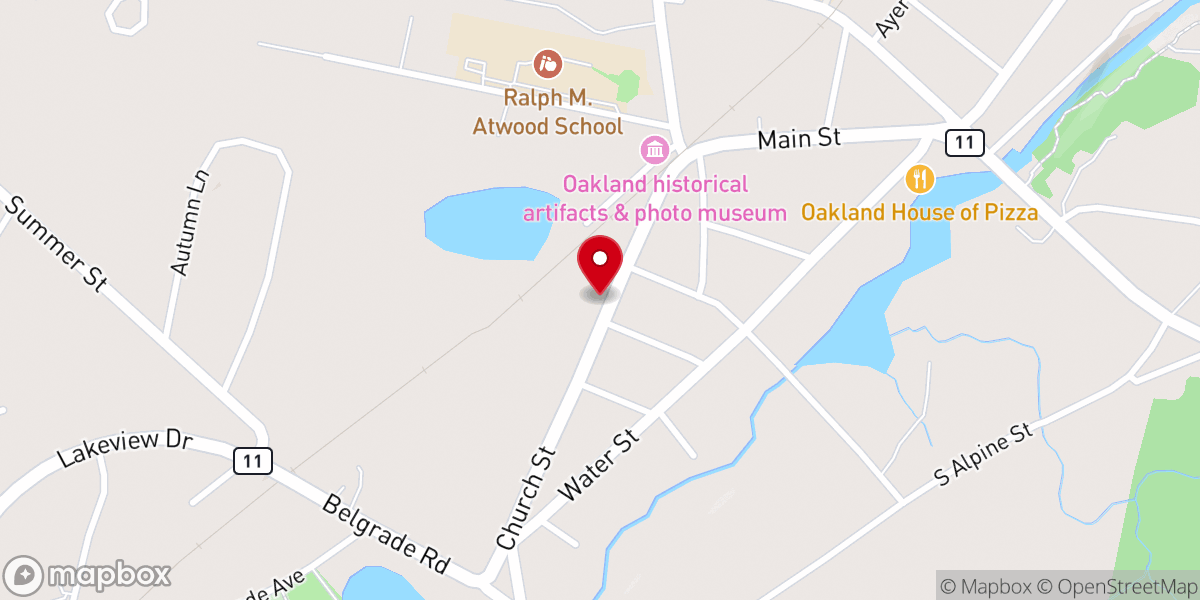 Map showing location of St Theresa's Catholic Church