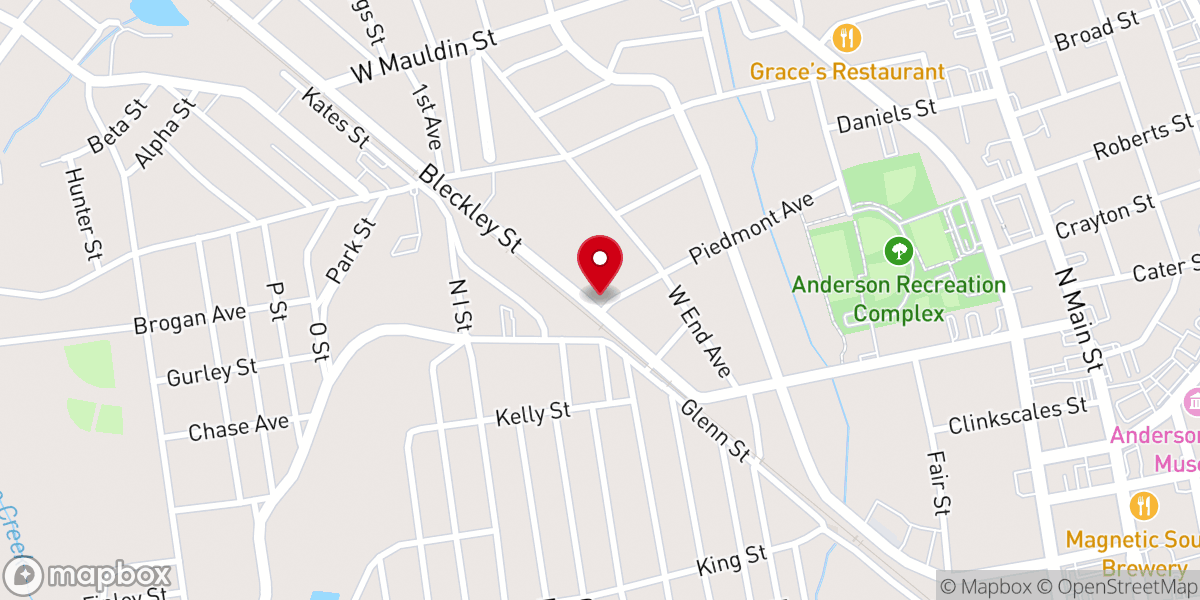 Map showing location of Bethel Methodist Church