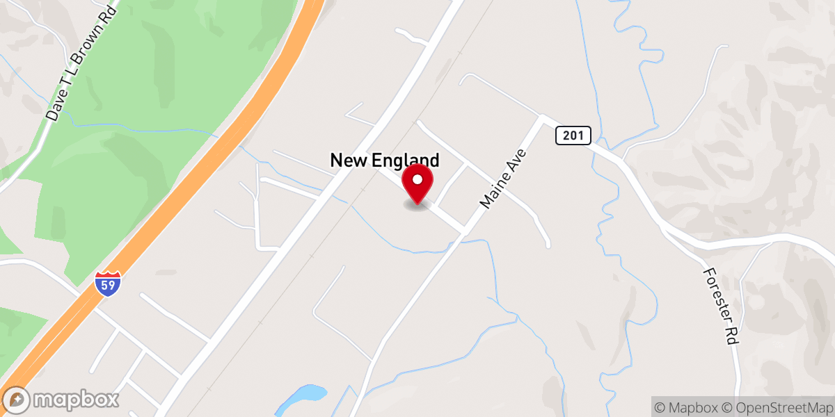 Map showing location of St Katharine Drexel Catholic
