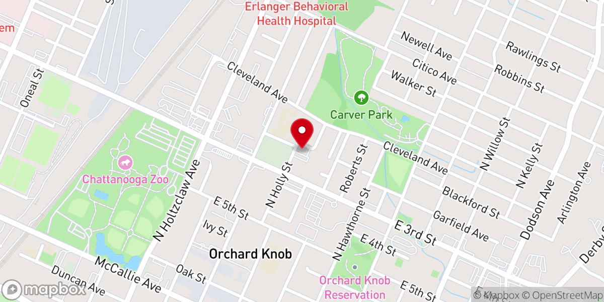 Map showing location of Pure Holiness Church of God