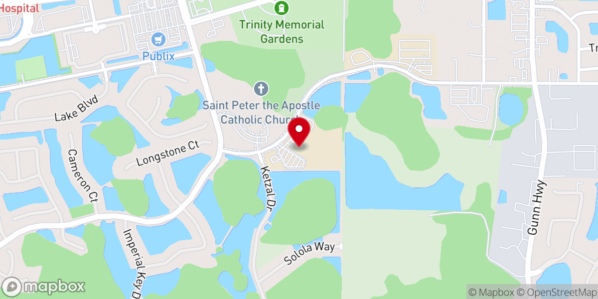 Map showing location of Cross & Crown Church