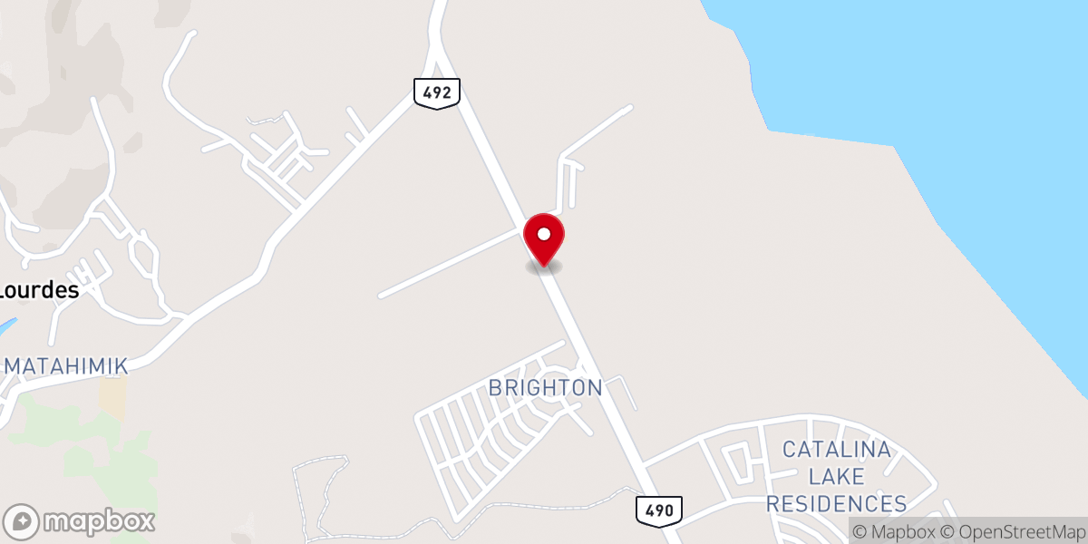Map showing location of Baptist Christian School