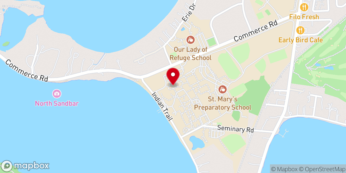 Map showing location of S S Cyril & Methodius Seminary