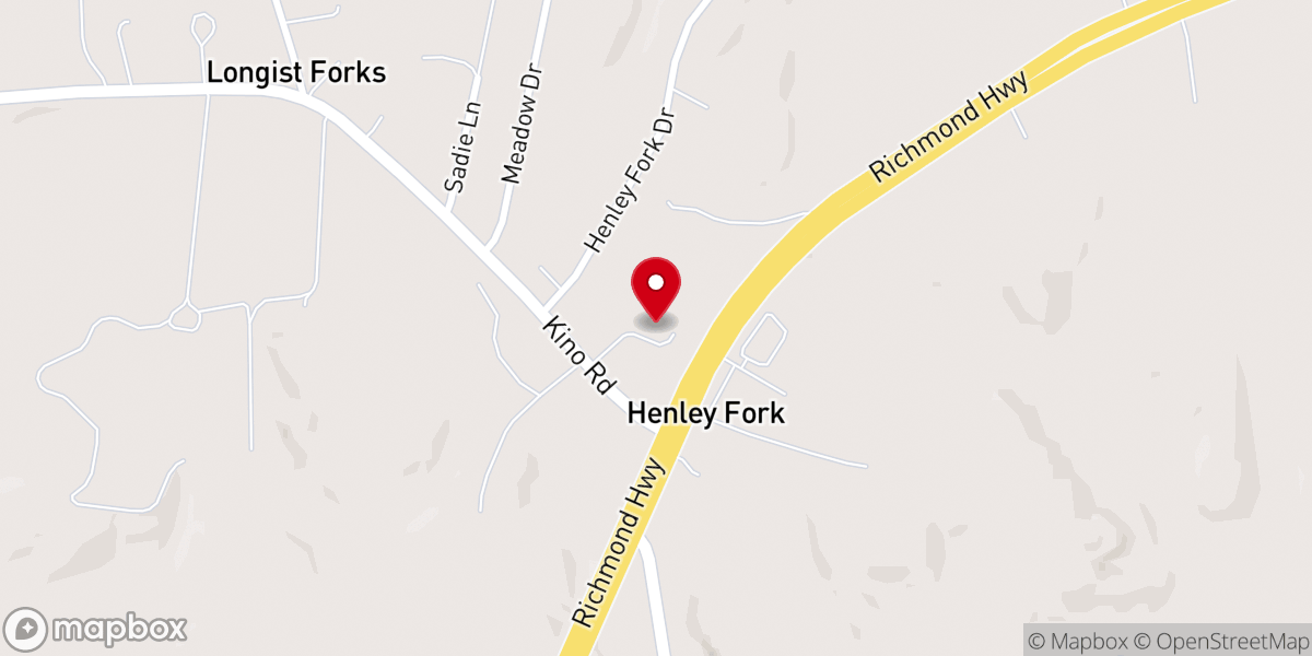 Map showing location of Tappahannock Presbyterian Church