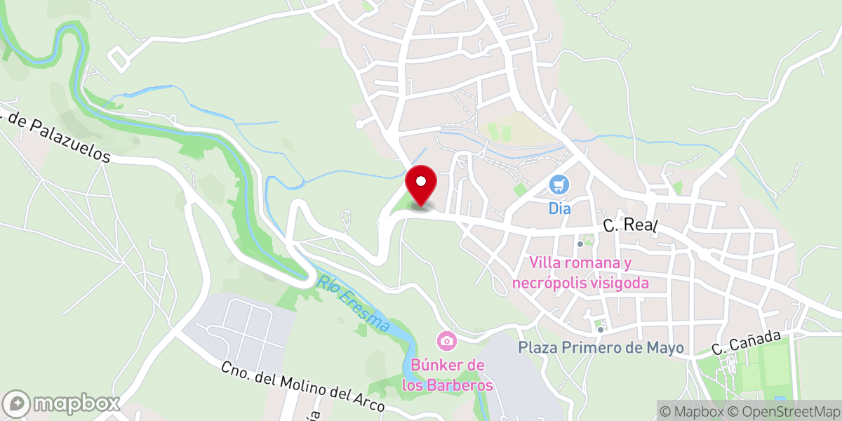 Map showing location of Ermita de San Antonio