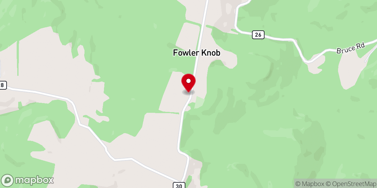 Map showing location of Hickory Grove United Methodist Church