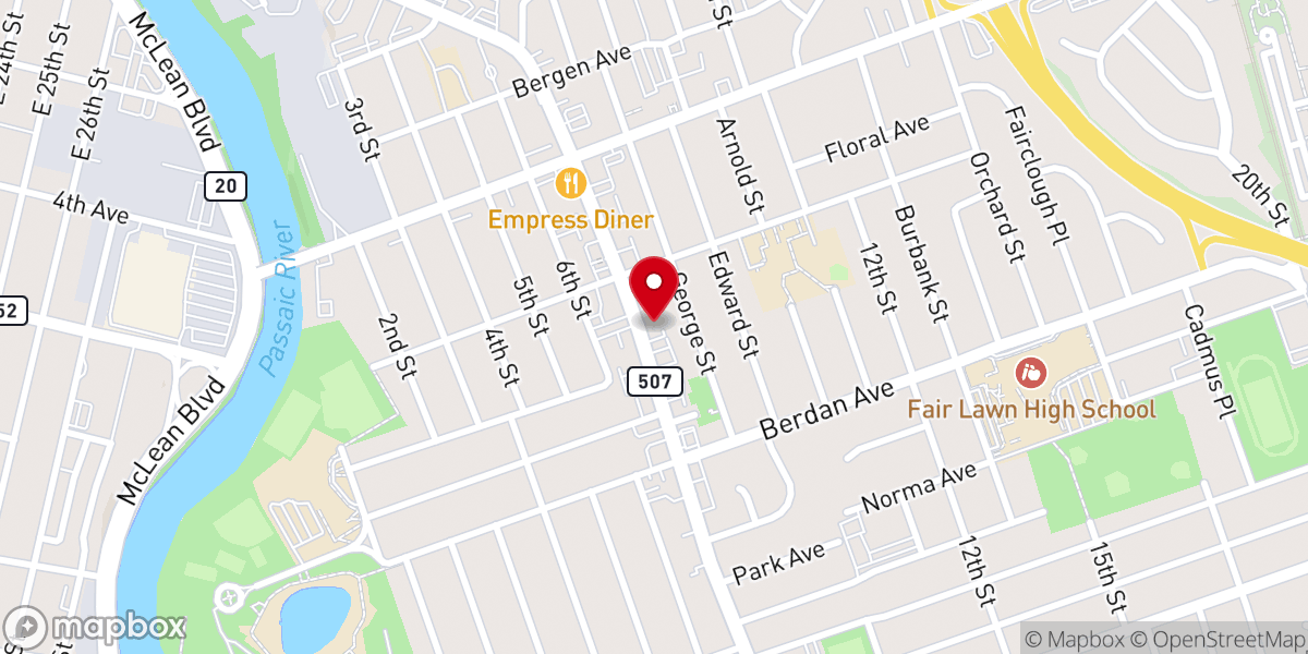 Map showing location of Iglesia Calvario