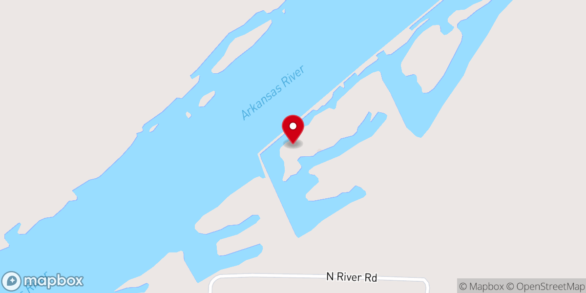 Map showing location of Life Church of Lavaca