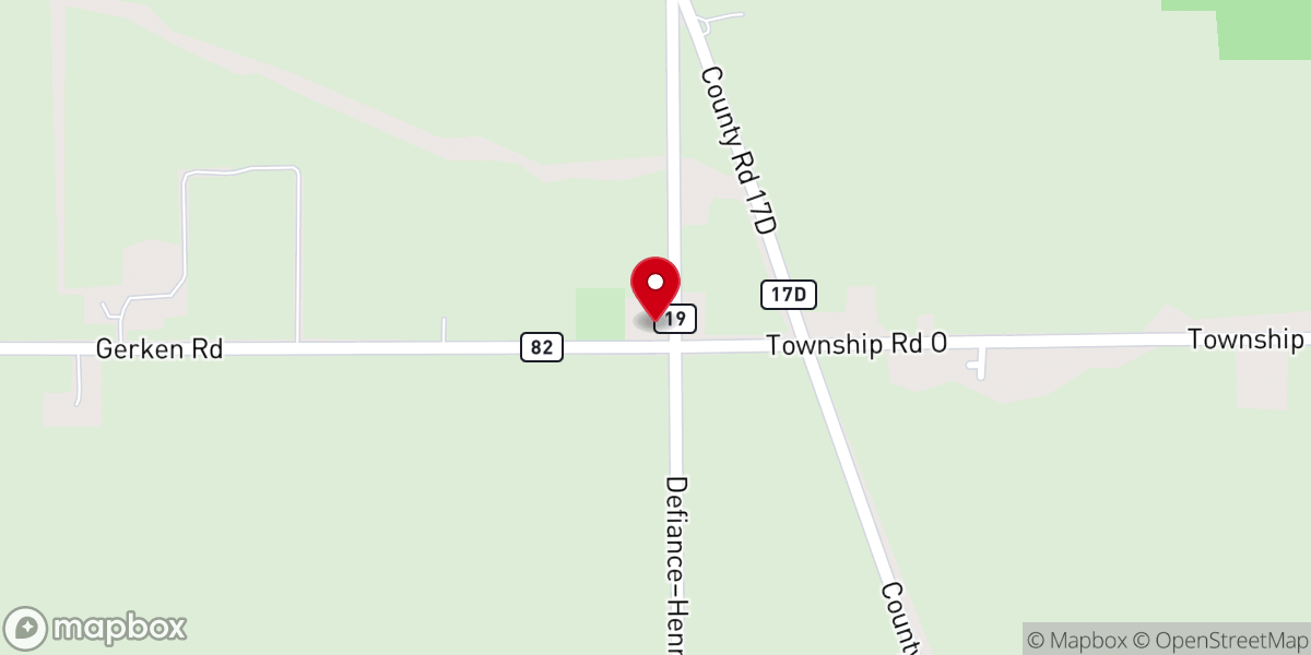 Map showing location of Bethlehem Evangelical Lutheran Church