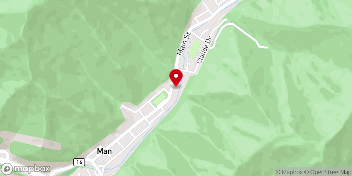 Map showing location of Man Church Of God