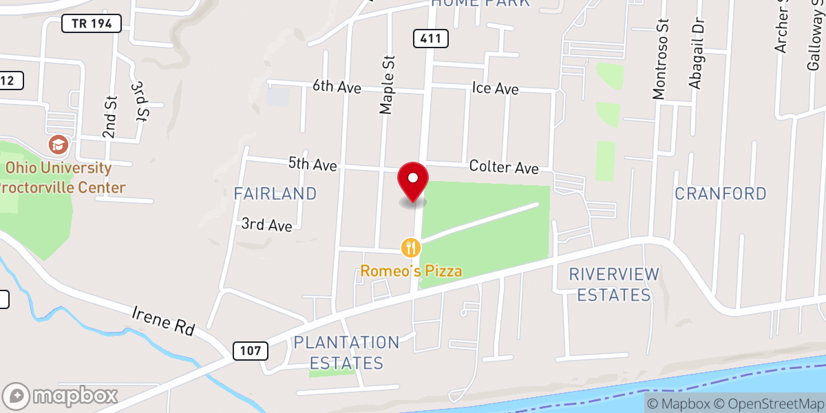 Map showing location of Christ Community Church