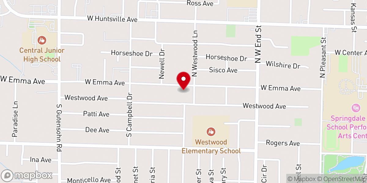 Map showing location of St Gabriel's Anglican Church