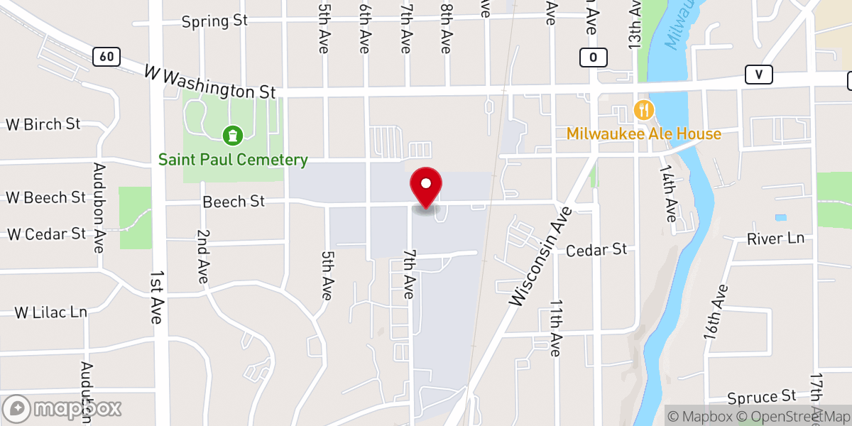 Map showing location of New Life Church Grafton