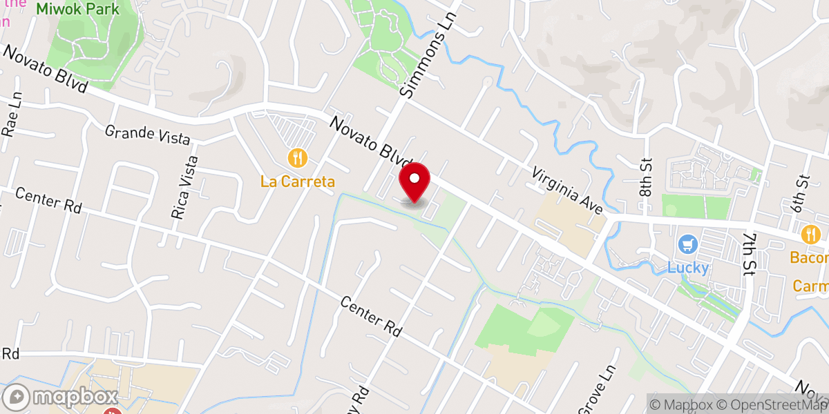 Map showing location of Lighthouse Christian Church