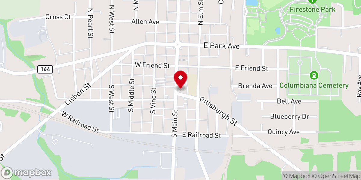 Map showing location of Grace Church