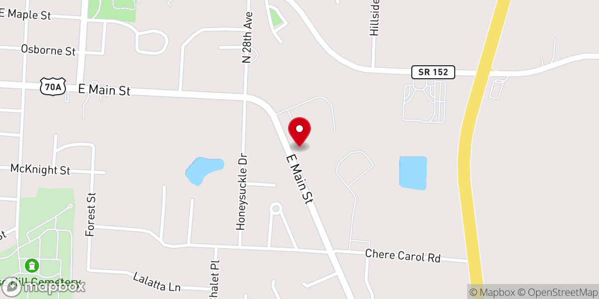 Map showing location of St. Matthew Catholic Church