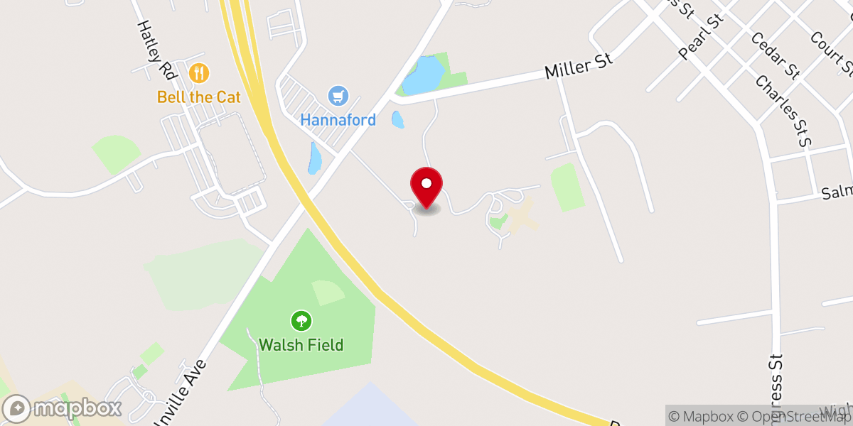 Map showing location of Emmanual Baptist Church