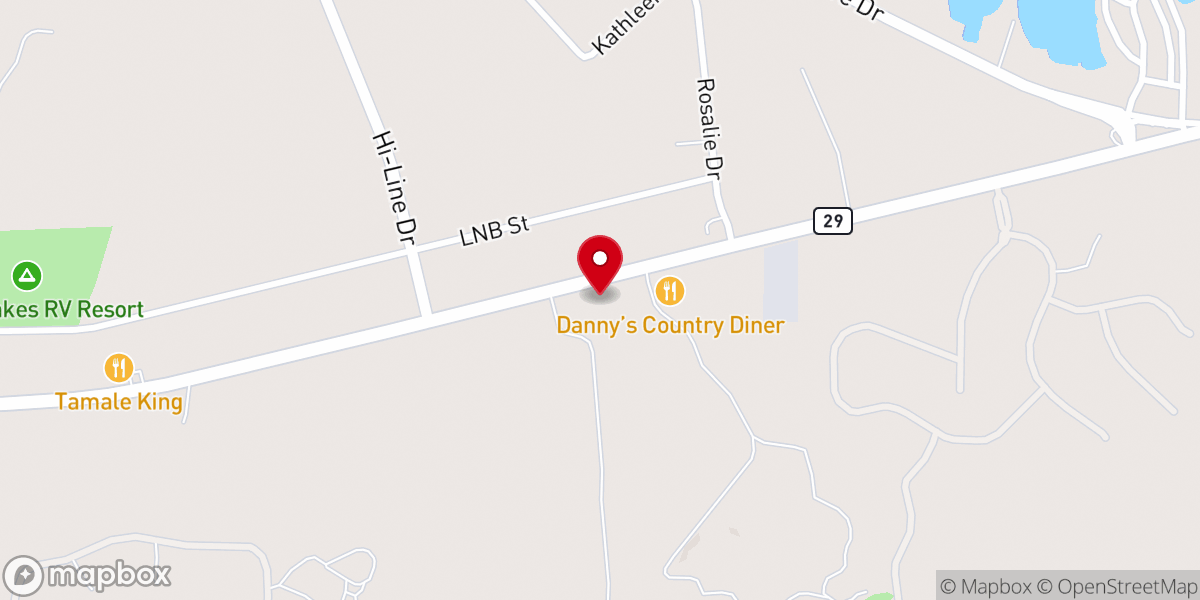 Map showing location of Genesis Lutheran Church