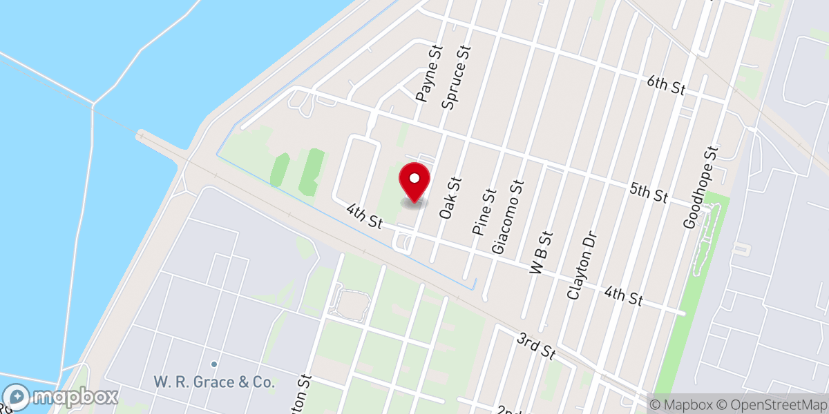 Map showing location of Sacred Heart Catholic Church
