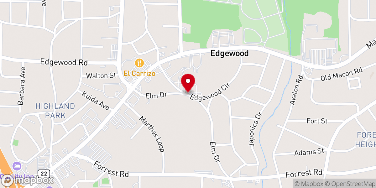 Map showing location of Living Grace Church