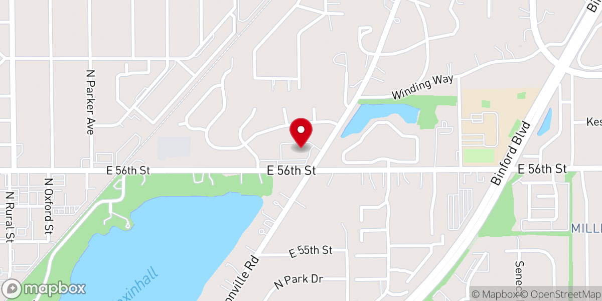 Map showing location of Berean Bible Church