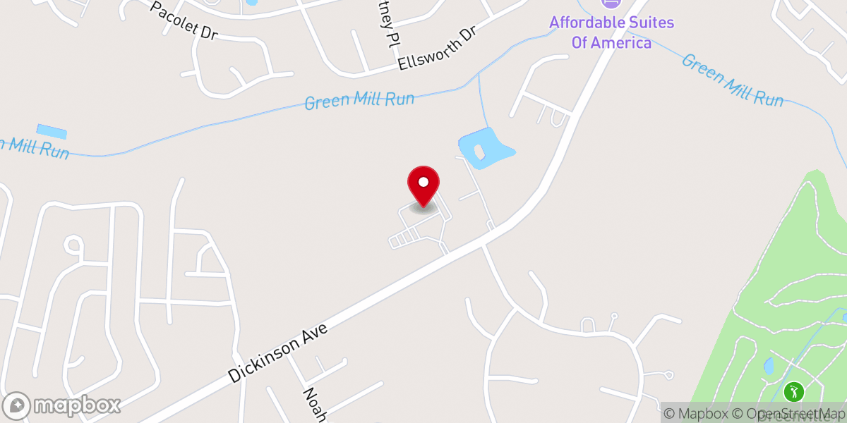 Map showing location of St. Gabriel Catholic Church