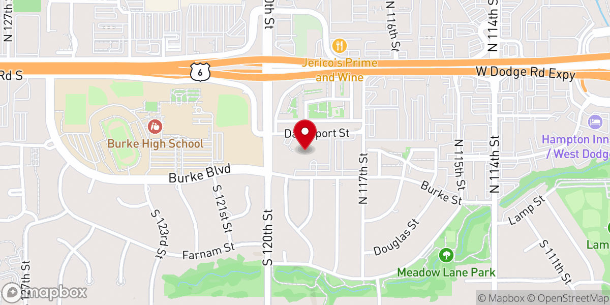 Map showing location of Saint Luke United Methodist Church