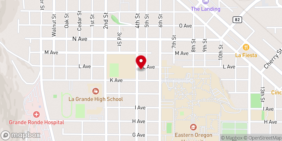 Map showing location of Our Lady of the Valley