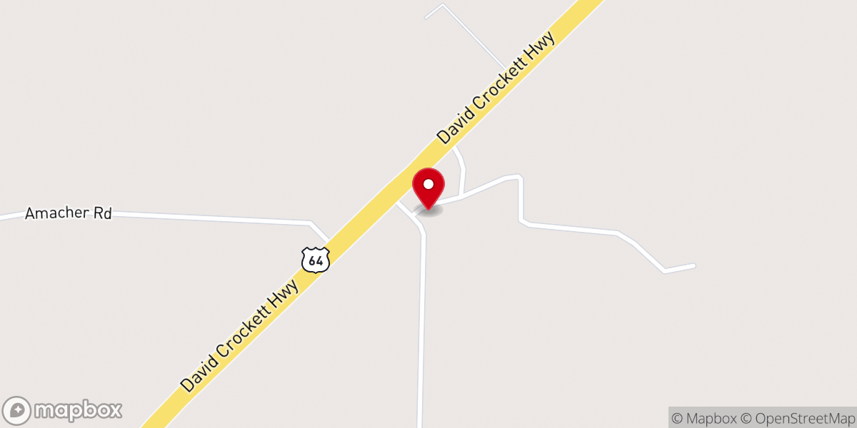 Map showing location of Belvidere Church