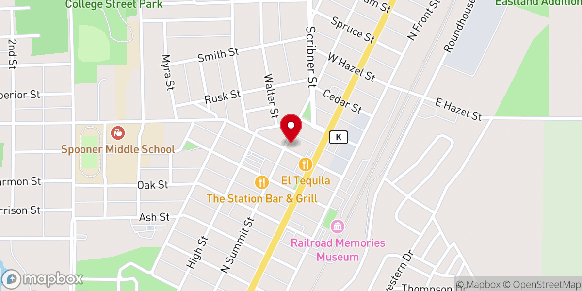 Map showing location of St. Alban's Episcopal Church