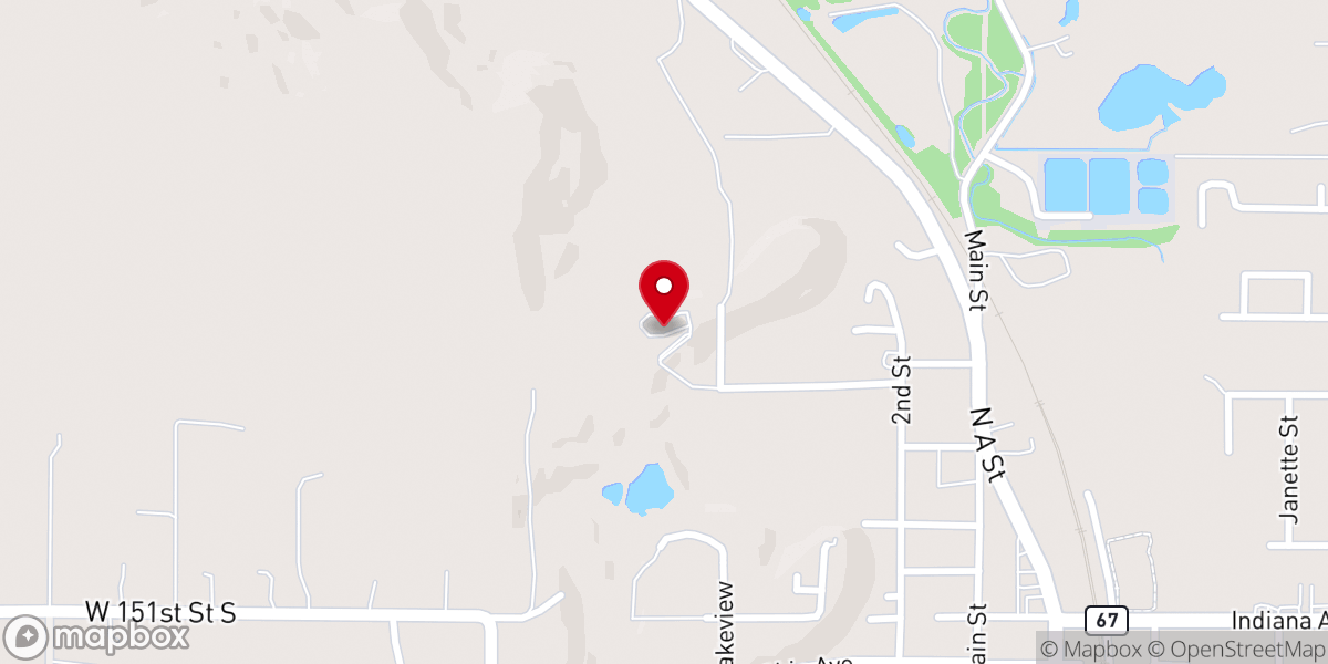 Map showing location of Harmony Worship Center Church