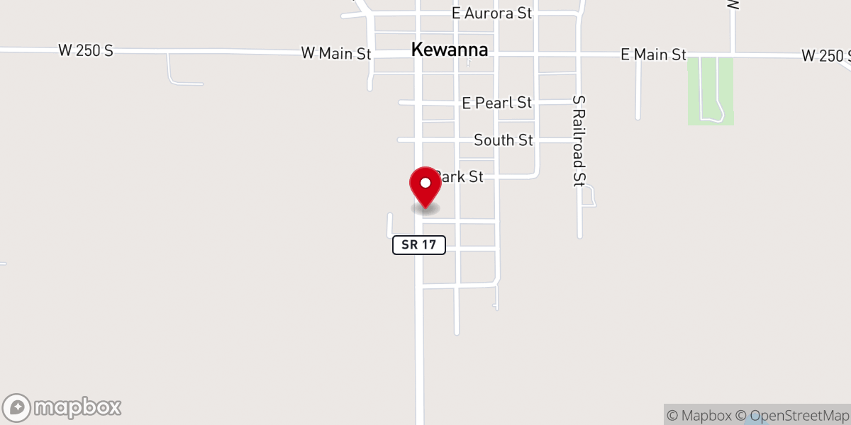 Map showing location of St. Ann Catholic Church
