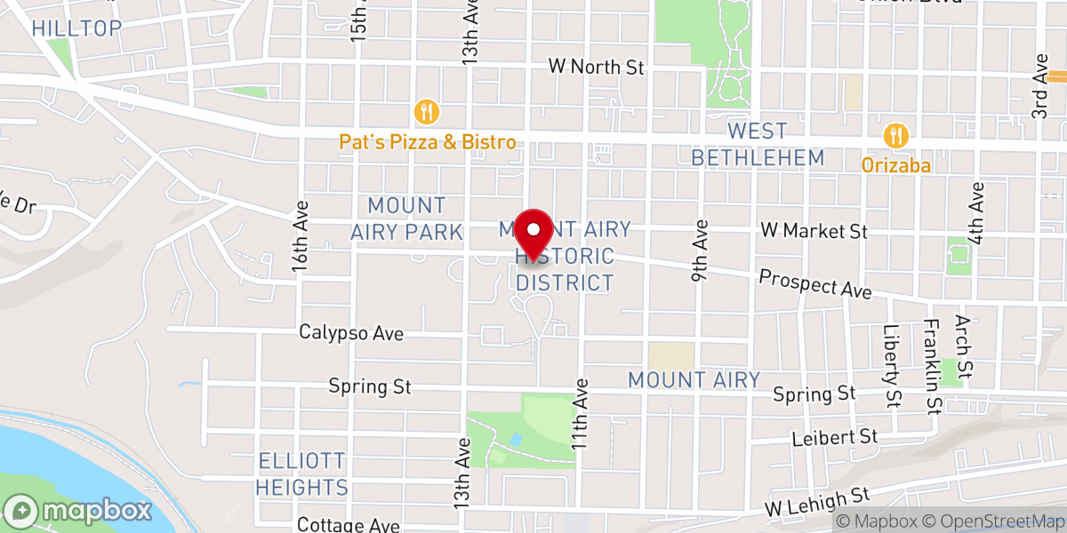 Map showing location of St. Ann Chapel